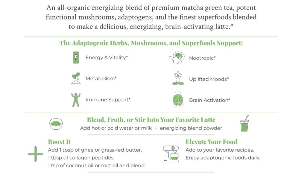 Health-boost Adaptogen Bundles (Adaptogenic Latte, Organic Matcha, Instant Turmeric Tea) - Image 6