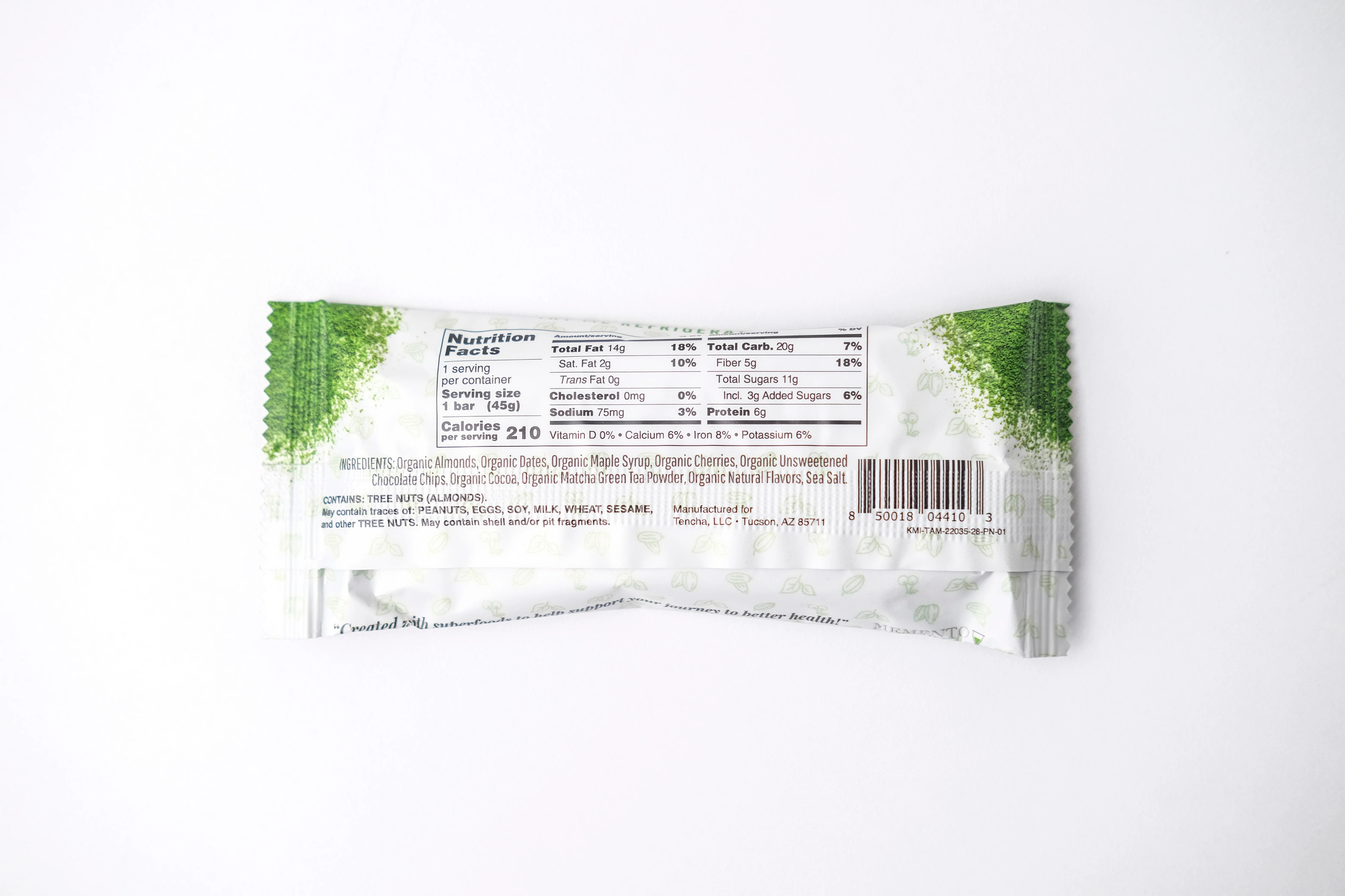 NEW: Matcha Energy Bar – Organic, High Fiber, Whole-Food (Dr. Weil Formulated) - Image 5