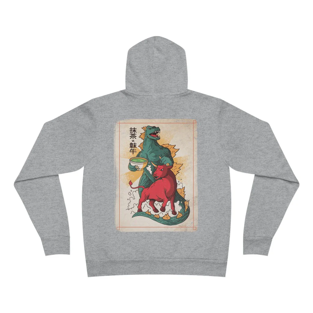 "Matcha vs. Bull of Red Color" Hoodie - Image 5