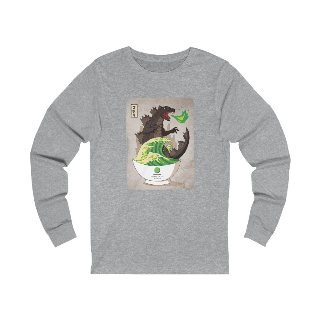 Matcha Zilla Long Sleeve Crew Tee - Image 6